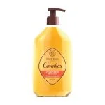 Flacon-pompe ambré Cavaillès huile de douche veloutante pour peaux sensibles