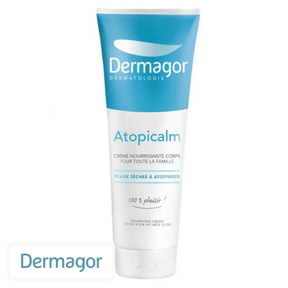 dermagor-atopicalm-creme-nourrissante-corps-250ml.jpg Grand tube bleu et blanc Dermagor Atopicalm crème nourrissante corps 250 ml