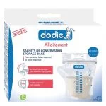 Boîte Dodie Allaitement, vingt sachets de conservation du lait maternel 270 ml