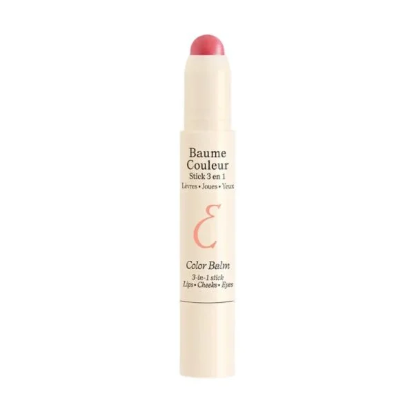 Stick baume couleur Embryolisse 3 en 1 teinte rose nude fond blanc