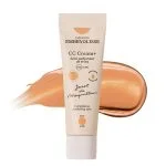 Tube beige Embryolisse CC Cream+ teinte nude avec texture beige étalée
