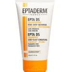 Tube blanc et orange Eptaderm Epta DS, shampooing états sébo-squameux 150 ml