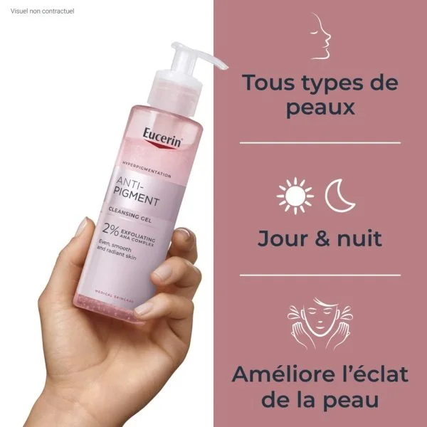 Eucerin Anti-Pigment Gel Nettoyant 200ml – photo 2