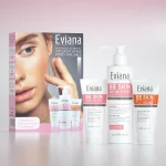 Coffret Eviana BB Skin avec gel nettoyant, crème éclaircissante et crème solaire SPF50