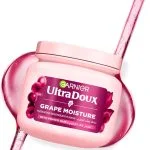 Pot rose incliné Garnier Ultra Doux masque Grape Moisture cheveux déshydratés