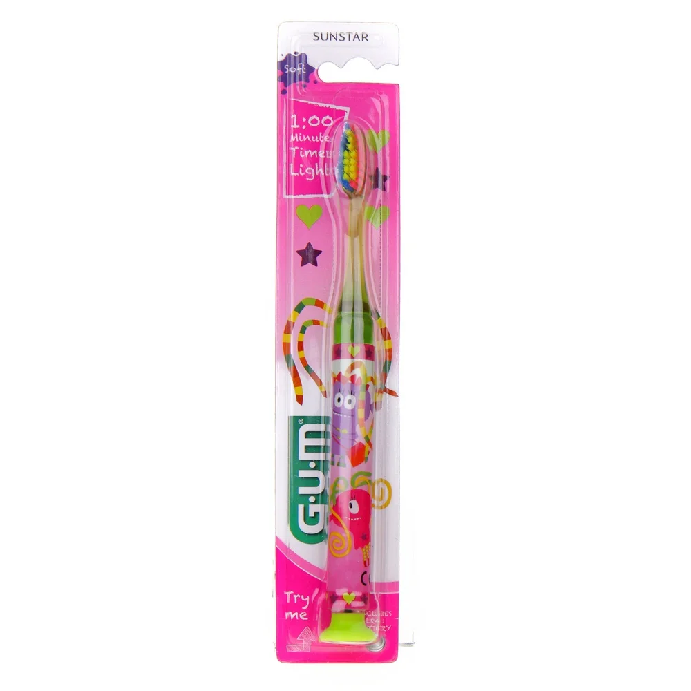 gum-bad-monster-junior-laser-7-9-ans-903.jpg Brosse à dents enfant GUM rose à motifs monstres sous blister