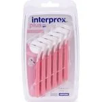 Blister rose de six brossettes interdentaires Interprox Plus Nano Dentaid