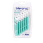 Blister vert de six brossettes interdentaires Interprox Plus Micro Dentaid