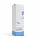 Boîte blanche et bleue Krème crème hydratante intensive 72h 50 ml