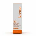 Boîte blanche et orange Krème écran solaire anti-taches SPF50+ 50 ml