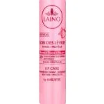 Stick rose Laino Soin des Lèvres senteur fraise avec illustration de fraise