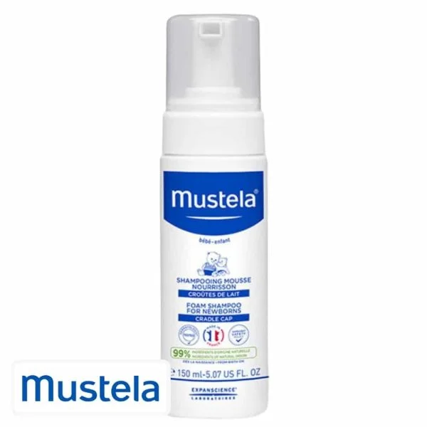 Mustela Bebe-Enfant Shampoing Mousse Nourrisson Croutes de Lait 150ml