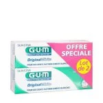 Deux boîtes de dentifrice GUM Original White en offre spéciale lot