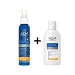 Lotion ACM Novophane Chronic bleue 100 ml et shampooing énergisant Novophane blanc