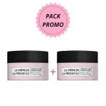 Deux pots Algologie La Crème de la Presqu'île roses avec badge pack promo