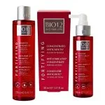 Shampooing, étui de concentré et lotion spray BIO12 Anti Hair Loss rouges