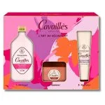 Coffret rose Cavaillès avec crème de douche Relaxante, baume gommant et Crème Miraculeuse