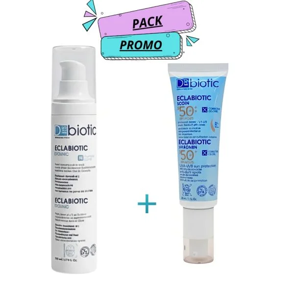 🎁 Pack 🎁 D-BIOTIC Eclabio Intense+Eclabio Solaire Teinte Tres Claire Duo Pack