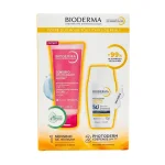 Coffret duo Bioderma Photoderm XDefense SPF 50+ et Sensibio gel moussant