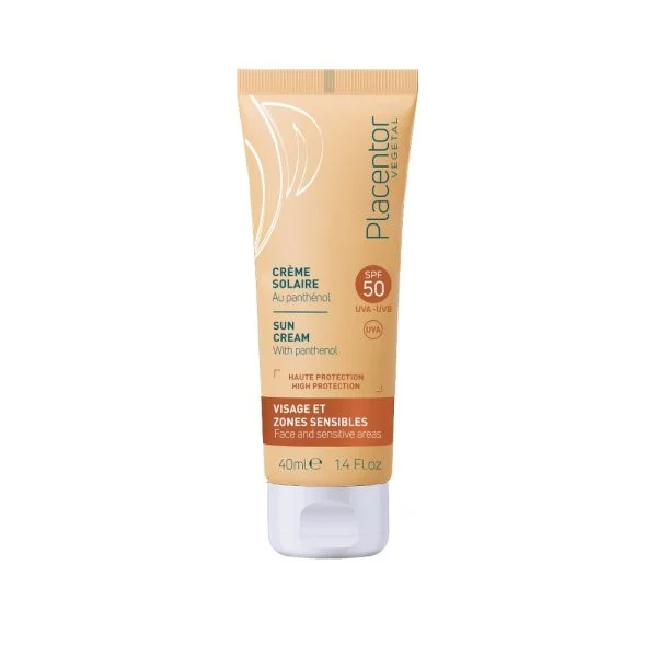 Placentor Crème Solaire SPF50 Visage et Zones Sensibles 40ml