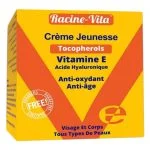 Étui jaune et orange crème Jeunesse Racine-Vita vitamine E tocophérols