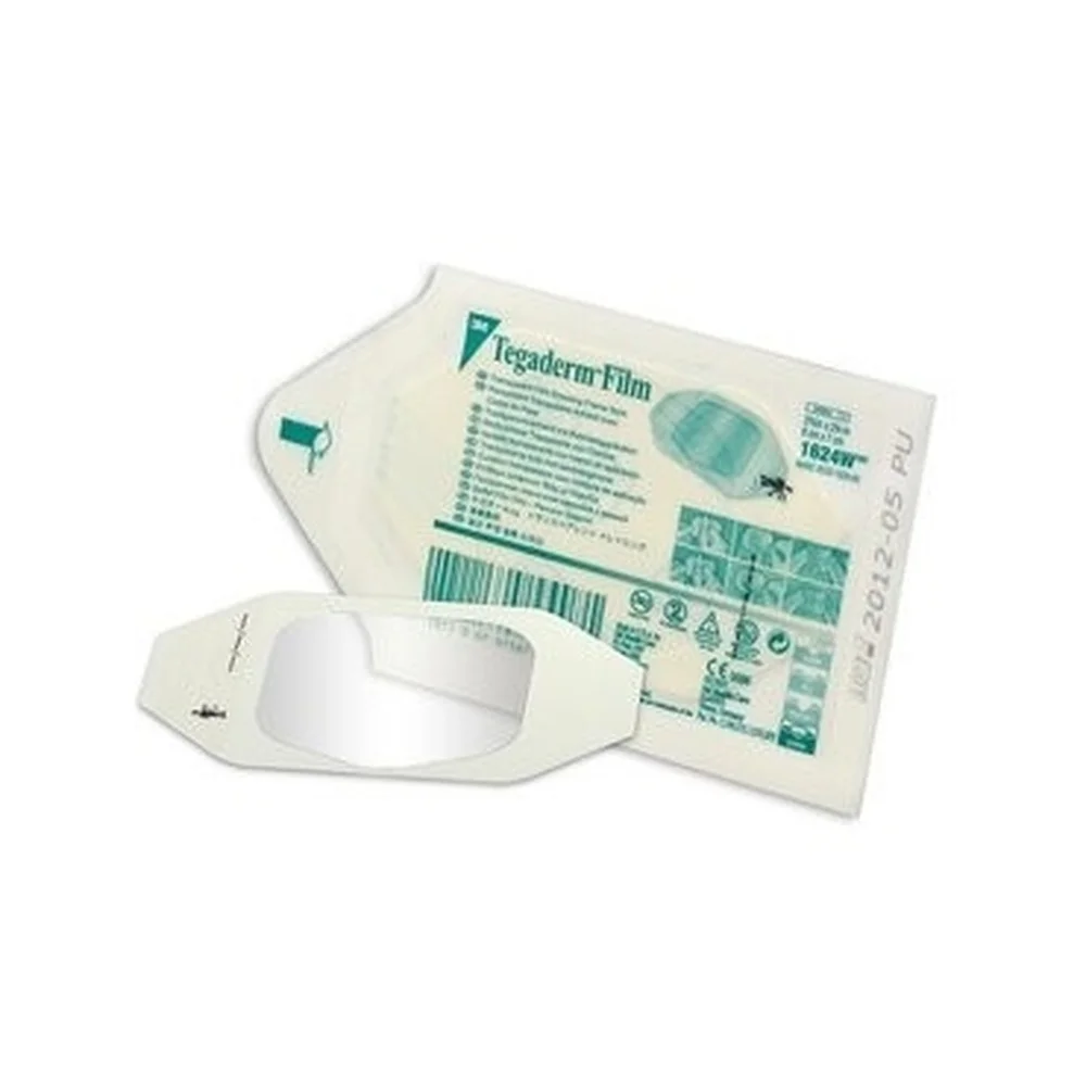 tegaderm-film-6cm7cm-1unite.jpg Sachet 3M Tegaderm Film 1624W et pansement transparent 6 x 7 cm avec cadre