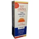 Étui blanc et bleu UV Control Crème Écran Total IP 75 Opaque 50 ml