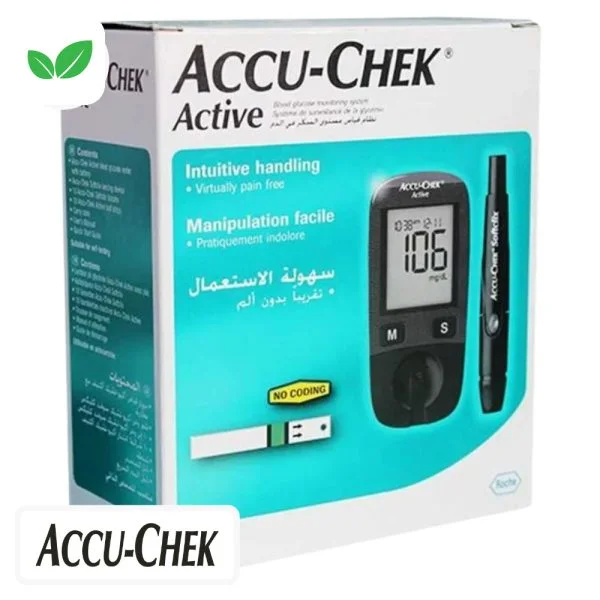 Coffret Accu-Chek Active avec lecteur de glycémie et autopiqueur Softclix