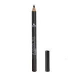 Crayon yeux noir Avril certifié bio avec son capuchon posé à côté