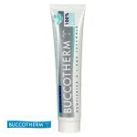 Tube gris de dentifrice Buccotherm blancheur et soin à l'eau thermale