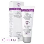 Tube et boîte blancs Cebelia Soin Extrême, bandeau violet, 75 ml