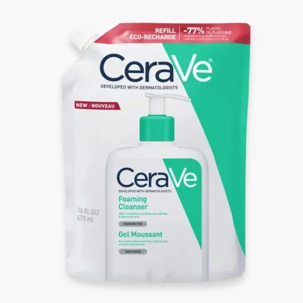 CeraVe Gel Moussant Nettoyant Peau Normale a Grasse Eco-Recharge 473ml