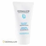 Tube blanc Dermalium gel lavant apaisant peaux fines et sensibles