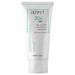 Tube blanc Dermoz crème urée 30 %, inscriptions vertes, 100 ml