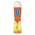 Flacon orange et jaune Durex Play Heat lubrifiant 50 ml