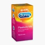 Boîte orange et rose Durex Pleasure Me, douze préservatifs perlés nervurés
