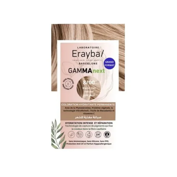 Étui Erayba Gamma Next coloration 8/00 blond clair naturel