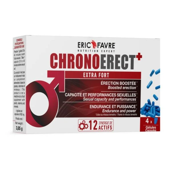 ERIC FAVRE CHRONOERECT EXTRA-FORT 4 GELULES POUR TONUS SEXUEL