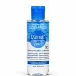 Flacon bleu Evoluderm Démaq' waterproof yeux pour yeux sensibles