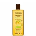 Flacon doré Evoluderm Shampooing Hydratant Monoï à la Folie 400 ml