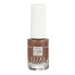 Flacon Eye Care Ultra Vernis teinte brun cuivré, capuchon blanc