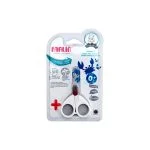 Ciseaux Farlin Doctor.J lame courte sous blister transparent motif crabe