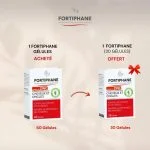 Deux boîtes Fortiphane cheveux et ongles, 60 gélules achetées et 30 gélules offertes