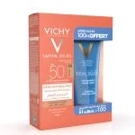 Coffret Vichy Capital Soleil crème anti-brillance SPF50 teintée et lait après-soleil
