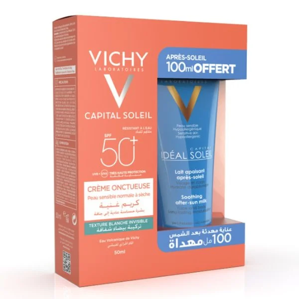🎁 Pack 🎁 VICHY Capital Soleil Cr Oncteuse 50ml+Apres Soleil 100ml Pack