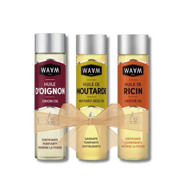 Pack WAAM Huile de Moutarde + Huile de Ricin + Huile d’Oignon