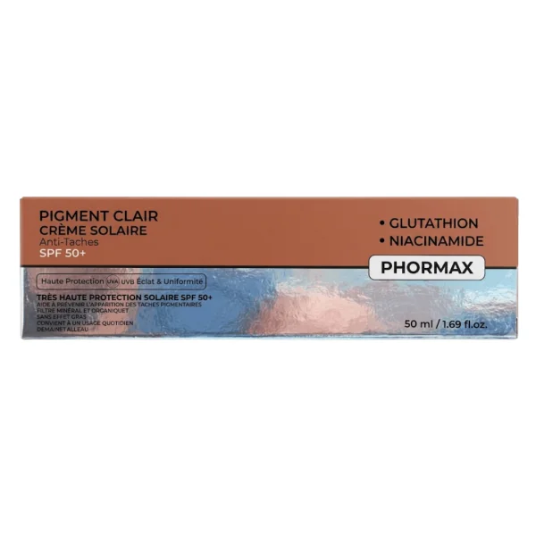 PhorMax Pigment Clair Crème Solaire Anti-Taches SPF 50+ 50ml