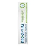 Étui blanc et vert Progyum dentifrice Soin Complet xylitol et zinc