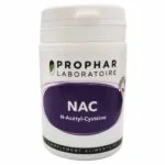 Flacon blanc Prophar NAC N-Acétyl-Cystéine complément alimentaire 50 gélules