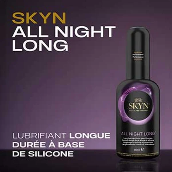 Skyn Gel Lubrifiant All Night Long (longue Duree a Base de Silicone) 80ml – photo 2